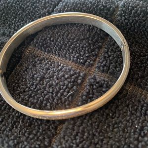 Stainless Steel bracelet with gold sparkles